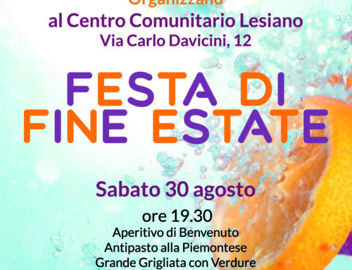 FESTA DI FINE ESTATE (Lesa, Centro Comunitario Lesiano – sabato 30 agosto)