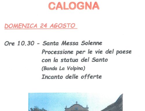 FESTA DI S. BARTOLOMEO (Calogna, 24 agosto)