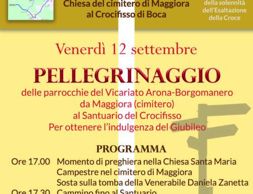 PELLEGRINAGGIO GIUBILARE (Santuario di Boca, venerdì 12 settembre)