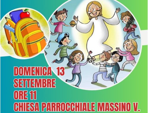 MASSINO VISCONTI (Chiesa Parrocchiale) – BENEDIZIONE DEGLI ZAINI – domenica 13 settembre, ore 11.00
