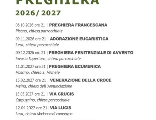 CAMMINO DI PREGHIERA 2026/2027 UPM (PROGRAMMA)