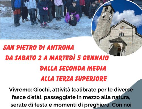 CAMPO INVERNALE 2027 (San Pietro di Antrona (2-5 gennaio 2027 – dalla 2a media alla 3a superiore) Necessaria Iscrizione