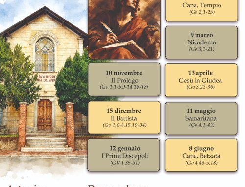CHIESA DELLA BIBBIA 2026-27 – SECONDO GIOVANNI: IL VANGELO DELLA LUCE (ANNO 1°) – PROGRAMMA
